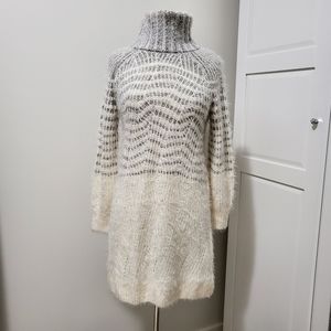 Anthropologie Sleeping on Snow Turtleneck Sweater Dress XS